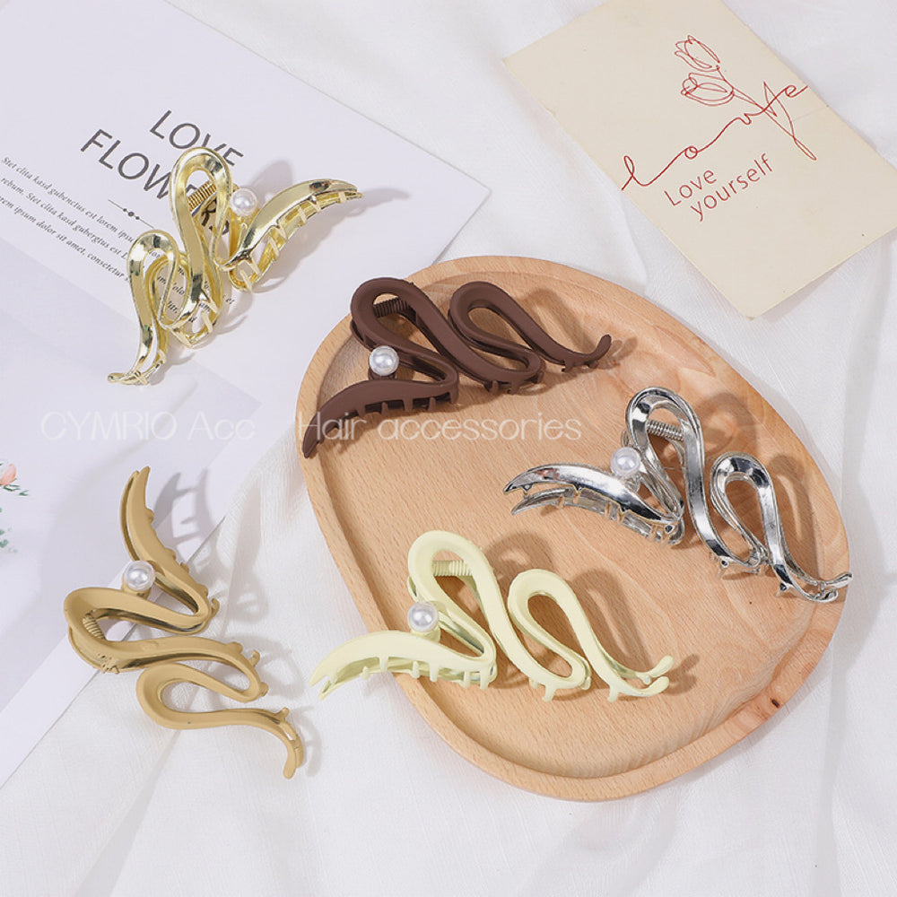 Classy metal gripper large back shark clip hairpin 2024 new classyaccessible luxury clip headwear hairpin