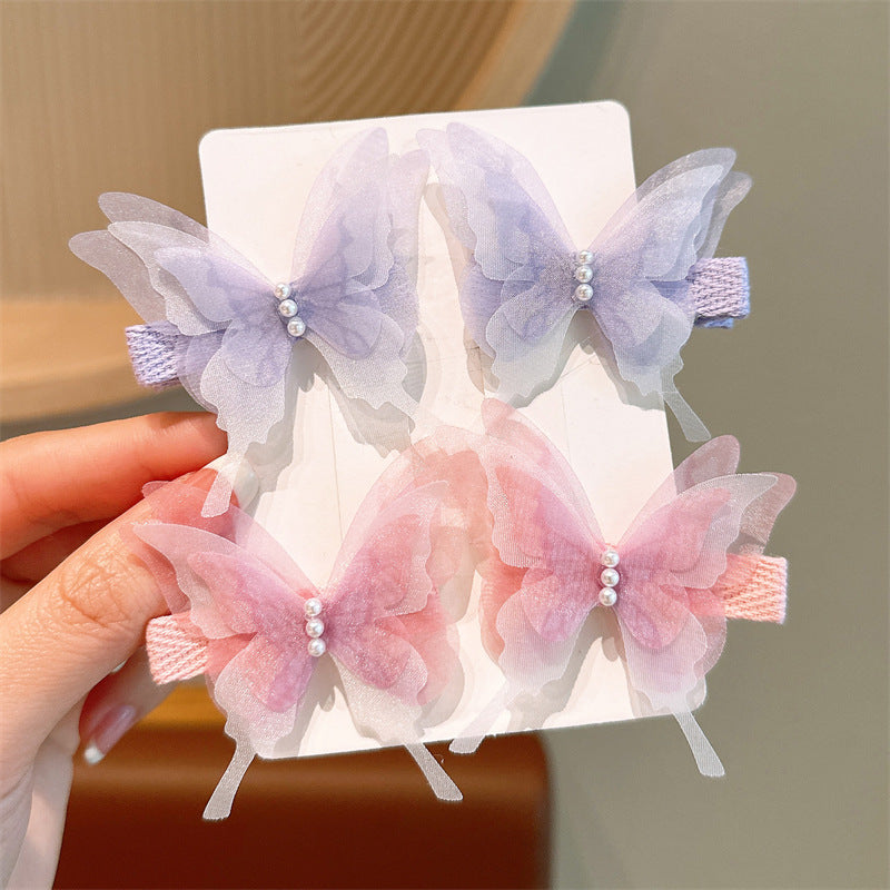New butterfly hair clips - cute hair accessories for girls and babies - hairpins for little girls - bangs and side hair clips