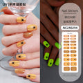 Zhengxiang custom gel nail art stickers - halloween, cross-border, us & european style, uv light semi-cured nail stickers, hot stamping wholesale