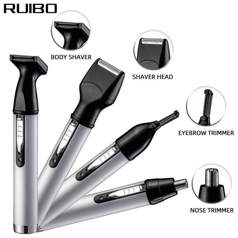 Four-in-one women's private parts shaver, electric armpit hair removal device, trimmer, private hair removal razor, eyebrow trimmer