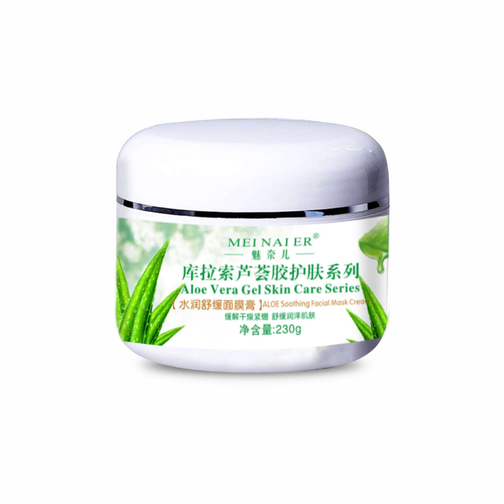 aloe vera skincare set: soothing & repairing cleanser, serum, massage cream - wholesale direct from beauty salon & spa factory