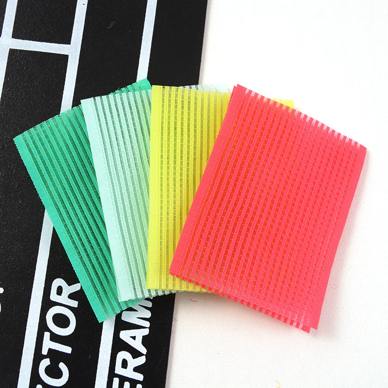 Rectangle bangs stickers, magic stickers, women's hair stickers, korean style hair accessories, colorful hair sticker ornaments, hair styling tools