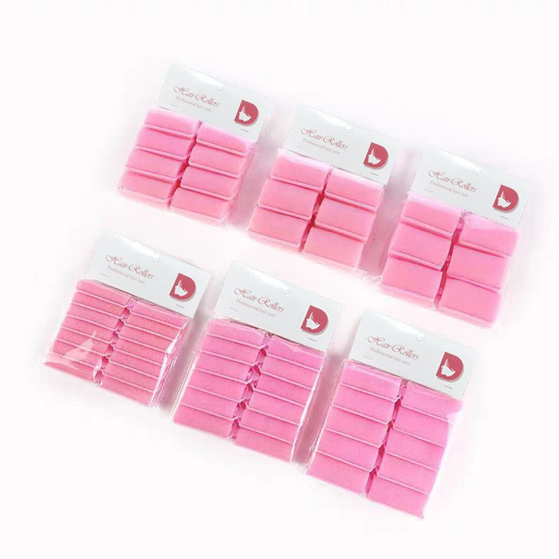 Factory direct foam sponge hair curlers - pear blossom, mushroom style, magic hair curlers - soft, sleep-in, heatless hair rollers