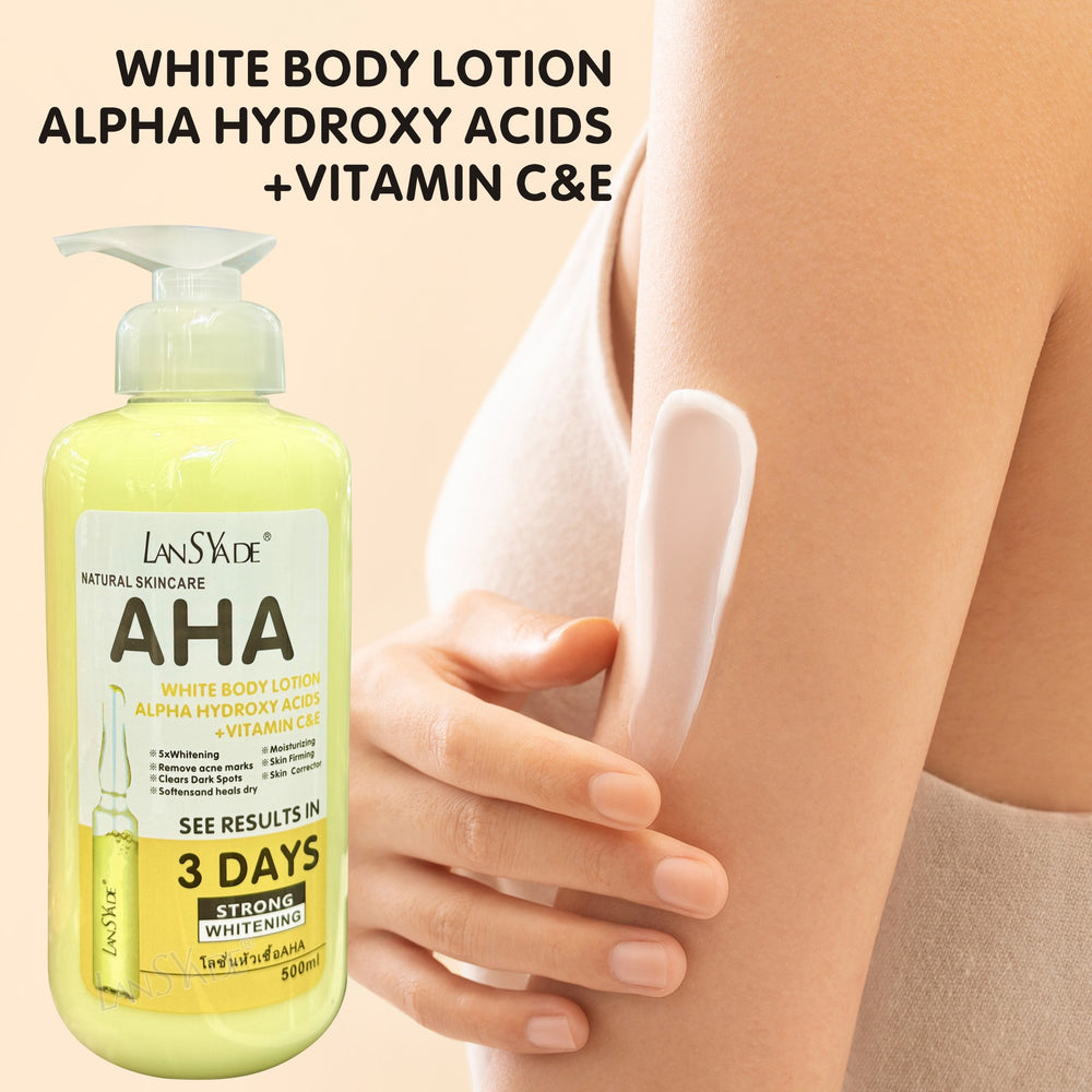 aha essence milk, fruit acid repair, black essence, moisturizing and moisturizing, whole body vitamin c body lotion, export