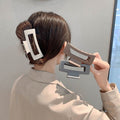 large square hairpin acrylic pumpkin gripper female back of head clip headwear hair shark clip hairpin