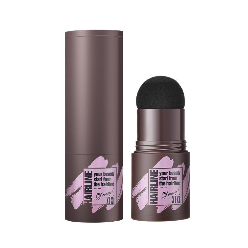 Cosmetic hairline powder - natural hairline concealer, hair filler, seam filler, sideburn filler, gray hair coverage, shadowing & contouring powder
