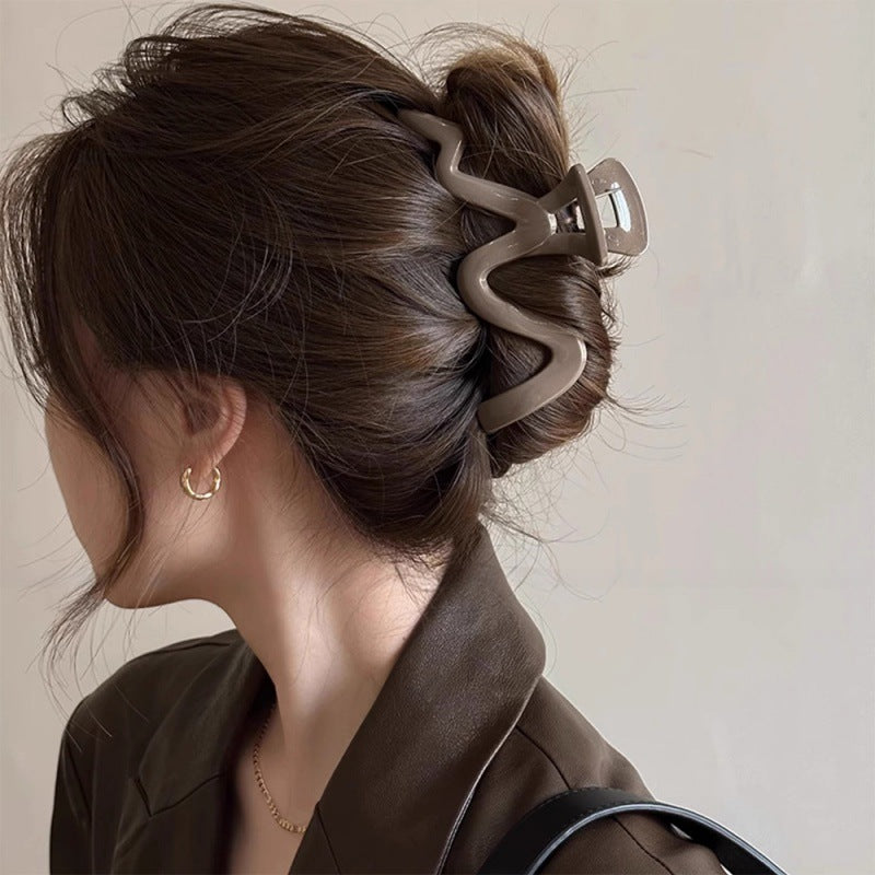 Large wavy elegant gripper eleganceclassy sense of the back of the head hair clip hair accessories hair gripper hair clip headwear