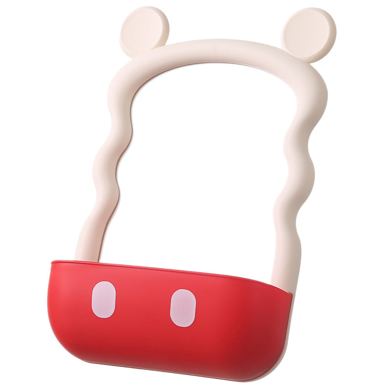 Mickey mouse makeup mirror - desktop, freestanding, plastic, student dorm storage, office & home use, high-definition home mirror
