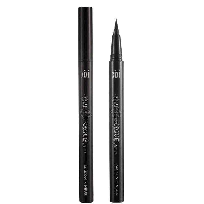 New xixi cool and charming eyeliner pen waterproof not easy to smudge sponge tip cool black eyeliner pen wholesale