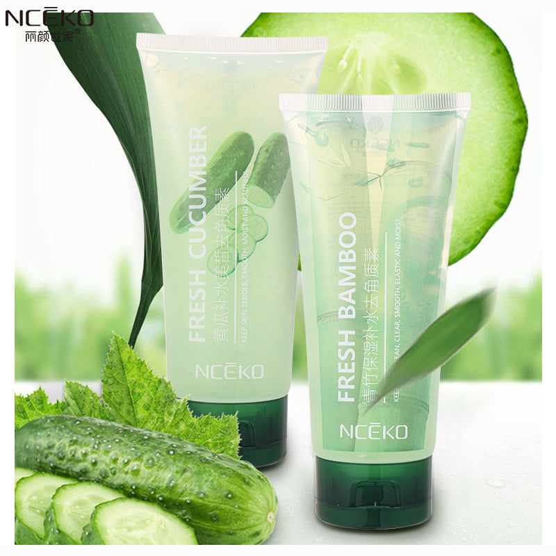 Liyan shijia green bamboo cucumber beauty exfoliating facial and body exfoliating moisturizing deep cleansing 150g
