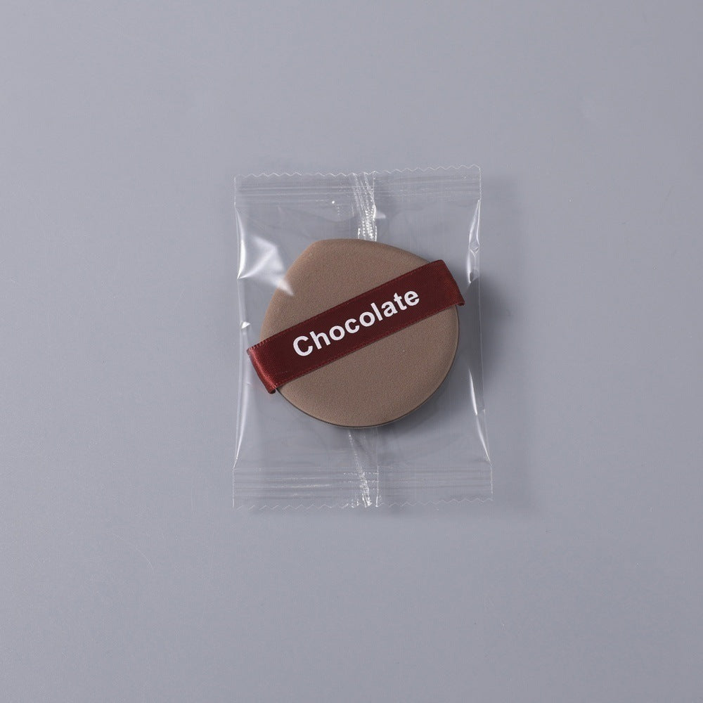 Little girl chocolate biscuit powder puff super soft and compliant wet and dry dual use air cushion powder puff liquid foundation sponge makeup powder puff