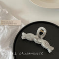 Super fairy ink smudged hair clip casualretro back of the head clip elegant shark clip headwear gray chinese style female