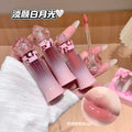 Gege bear charming pink water glossy lip glaze suit women's mirror glass dudu lips pseudo-natural white lipstick