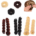 hot-selling k-style headwear caterpillar hair styling tool donut flower bud hair braiding artifact ball head set