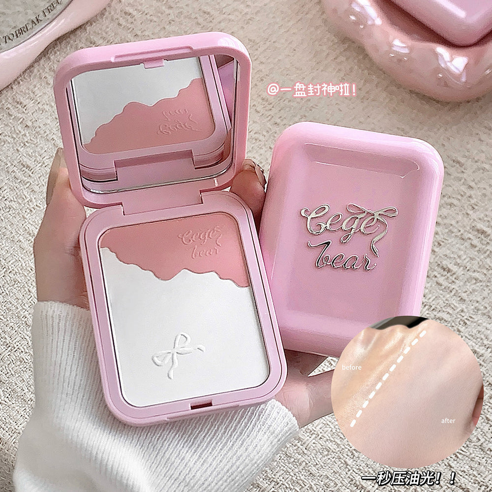Gege bear clear and brightening blush powder combination waterproof oil control long-lasting makeup nature contouring all-in-one palette