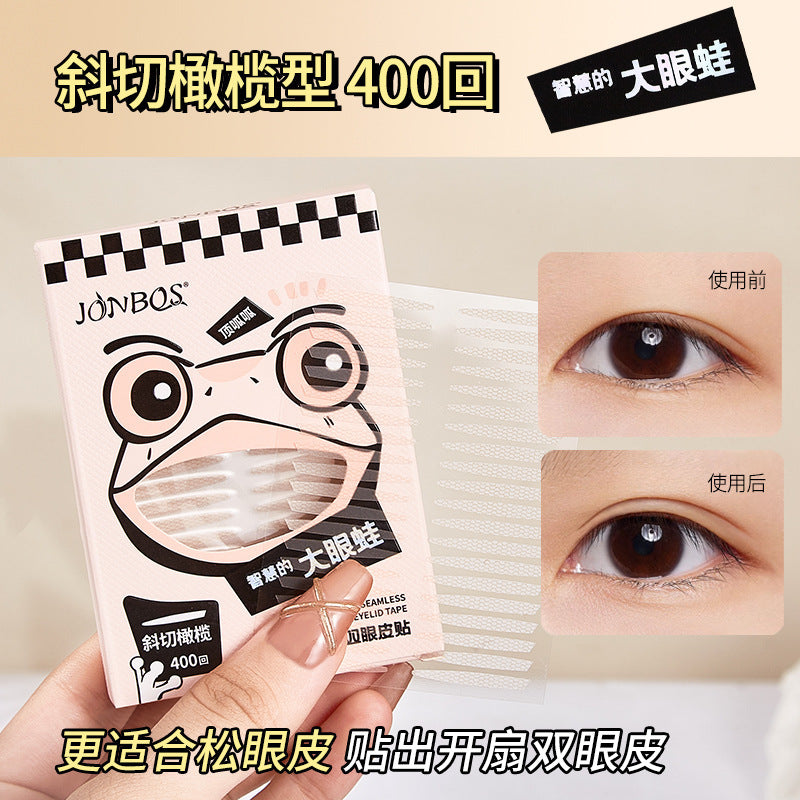 Jonbos lace eyelid tapes for women - invisible, natural, seamless, specifically designed for puffy eyes - 400 patches