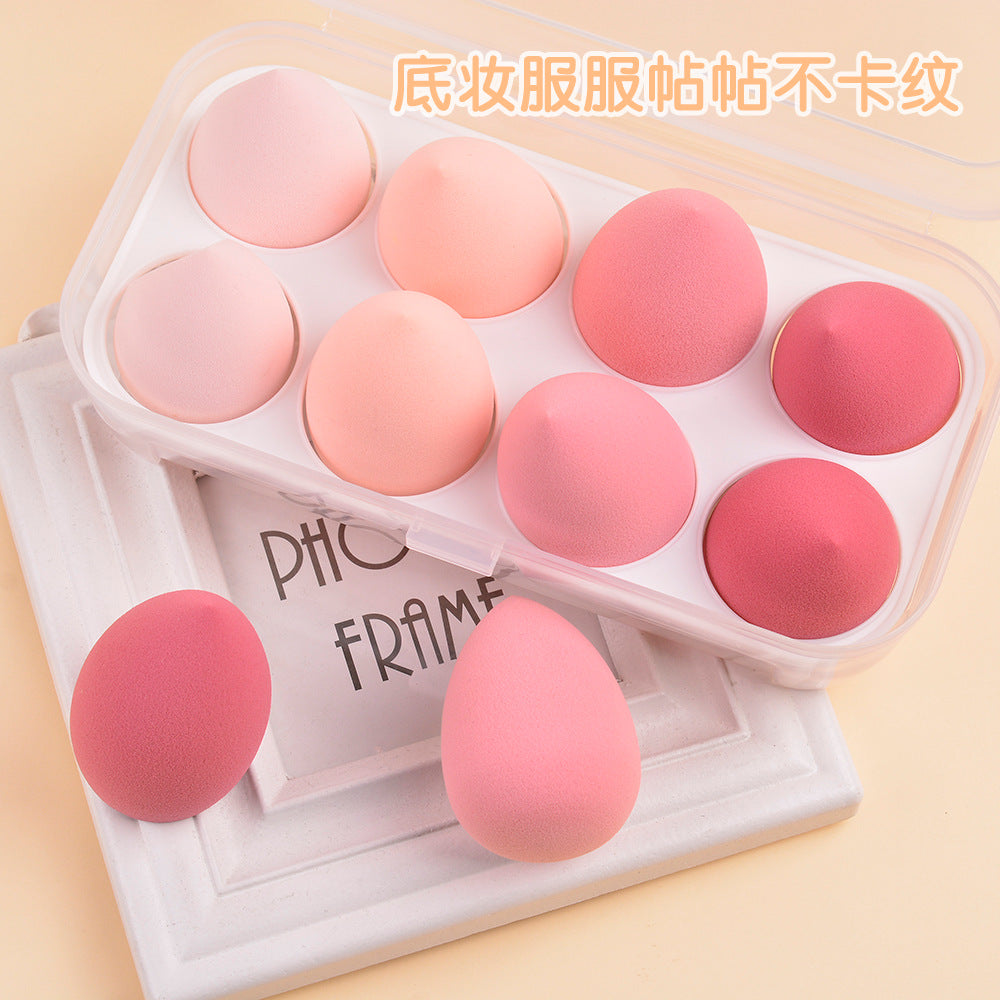 Egg carton beauty egg does not eat powder super soft boxed powder puff wet and dry dual-use makeup sponge makeup egg suitin stock