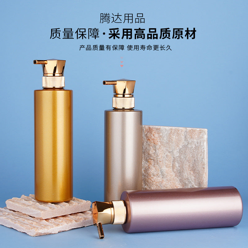 Custom 500ml lotion bottles - press-type hand sanitizer dispenser, refillable plastic bottles for shampoo and body wash