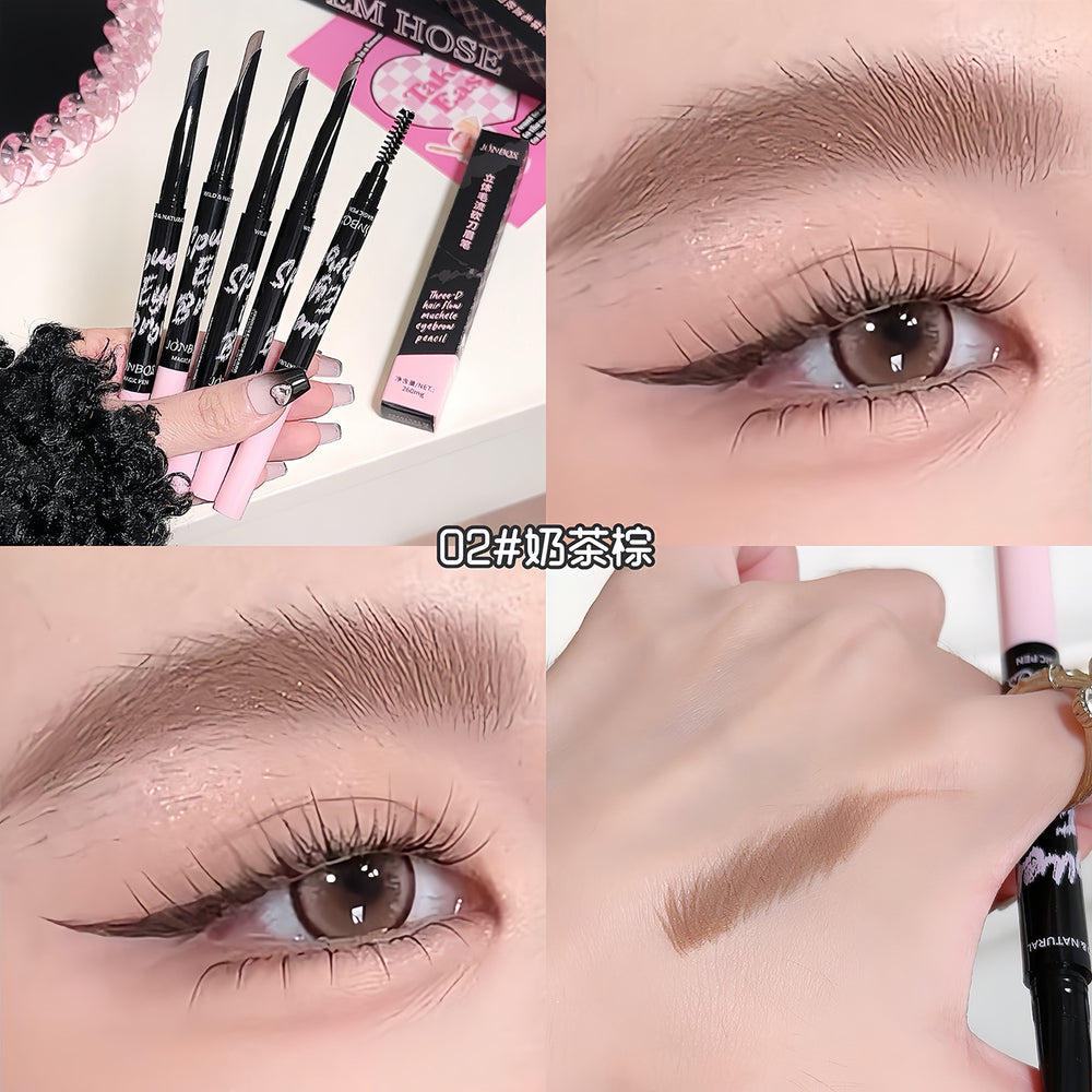 Jonbos 3d microblading brow pencil - ultra-fine, defined, natural, waterproof, sweat-proof, and long-lasting for a wild, defined brow look