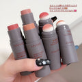 Myho puff double-ended blush stick - natural matte finish, enhances complexion, creates a "no-makeup" look, dual-use lip & cheek cream blush