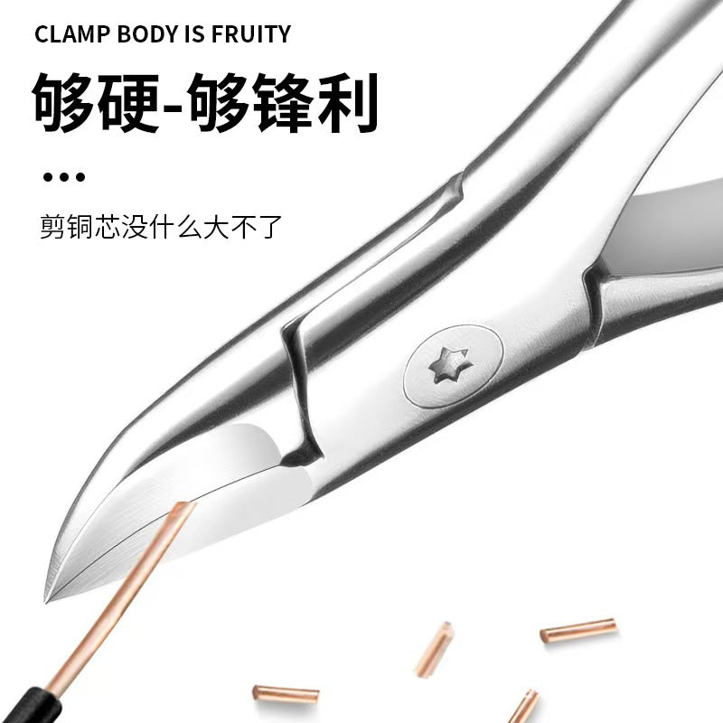 High-quality hawkbill nail clippers - heavy-duty manicure & pedicure tool set for home use - includes cuticle nippers, dead skin remover, and ingrown toenail clippers