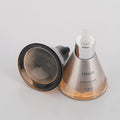 New arrival cosmetic glass bottle 40ml conical dropper bottle essential oil bottle press tip thick bottom essence refill bottle