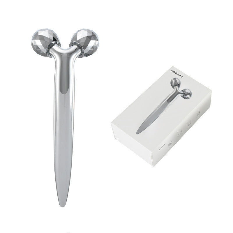 bestseller: 3d roller facial massager - zinc alloy massage wand for face lifting, firming, and eye massage