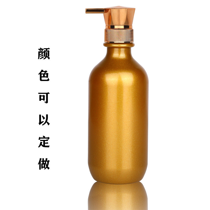 500ml plastic empty bottle for lotion, liquid shampoo, shower gel, conditioner bottle, pet metallic feel