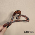 Glossy peach heart tortoiseshell color-12cm