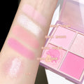 Xixi rushes to the sunset four-color blush to brighten the contour of the vitality girl's daily whitening peach matte rouge wholesale
