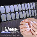 gel manicure stickers waterproof aurora color-changing mirror nail stickers foreign trade customized uv semi-cured manicure stickers