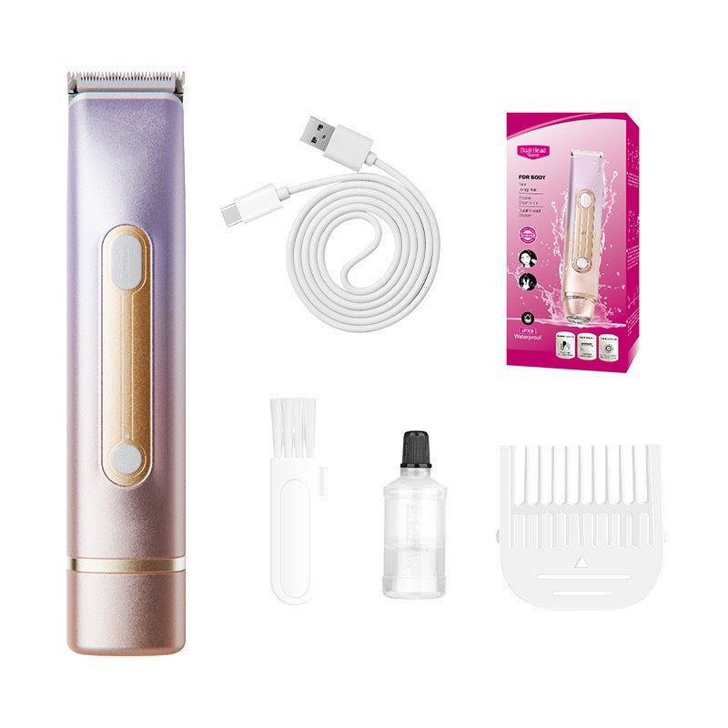 women's double-headed epilator hair removal device electric digital display private parts pubic hair trimmer shaver women's epilator