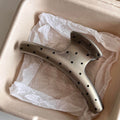 Retro french polka dot large gripper elegant small fragrant hair gripper classy gray shark clip hair accessories