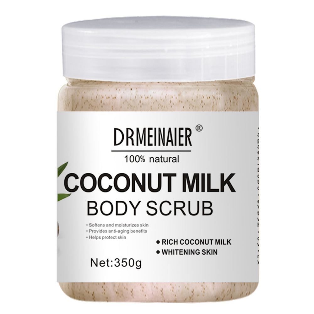 rose facial & body scrub - milk & almond cleansing exfoliating bath scrub & massage cream 350g