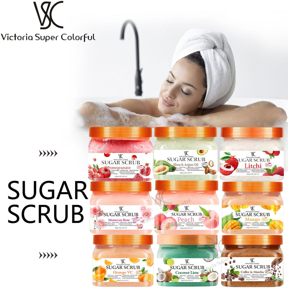natural pure sugar scrub classy fruit fragrance bath rejuvenating moisturizing exfoliating bath salt body bath salt