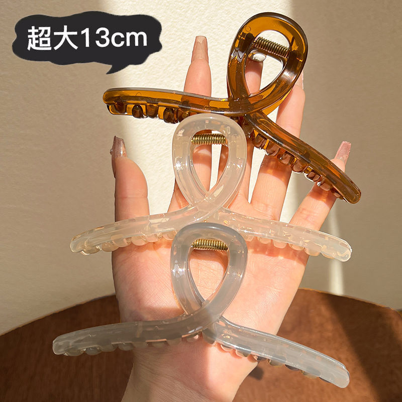 [exclusive for automatic distribution] hair clip, extra large 13cm hair clip, hair clip for back of head, hair clip