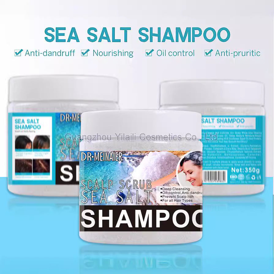 sea salt scrub oil control scalp cleansing scalp fluffy shampoo scalp shampoo rich foam