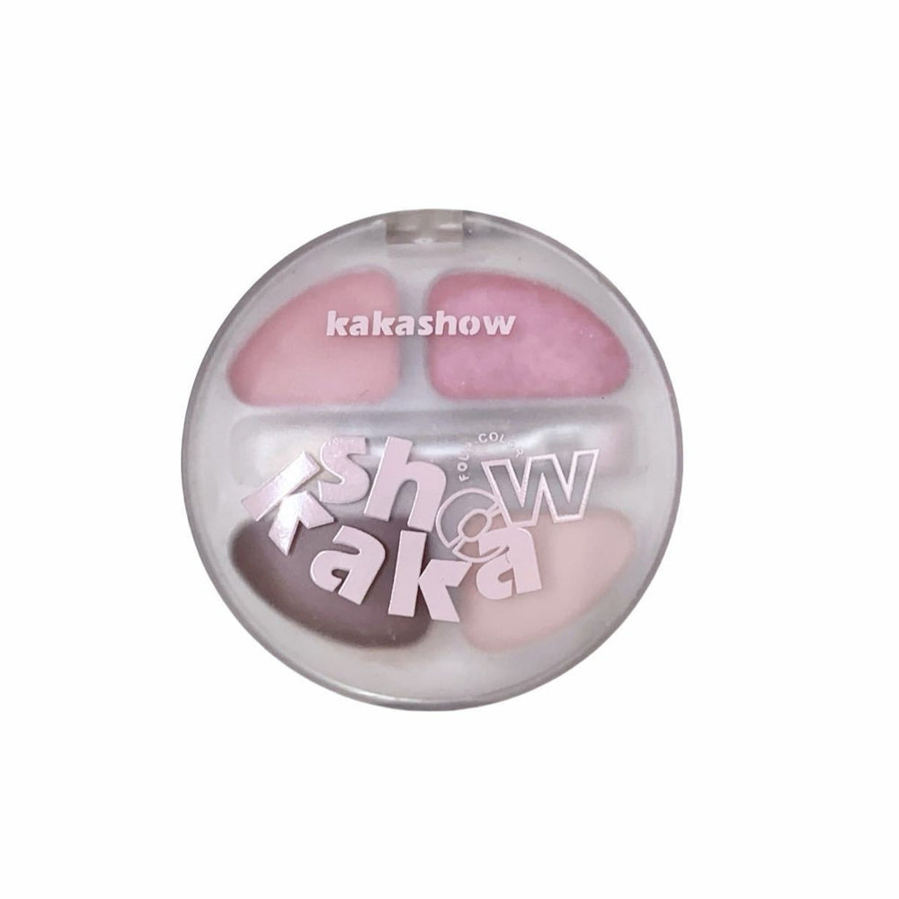 Makeup kakashow smart four-color lying silkworm palette for women matte pearlescent fine shimmer stereo brightening multi-functional eye shadow palette