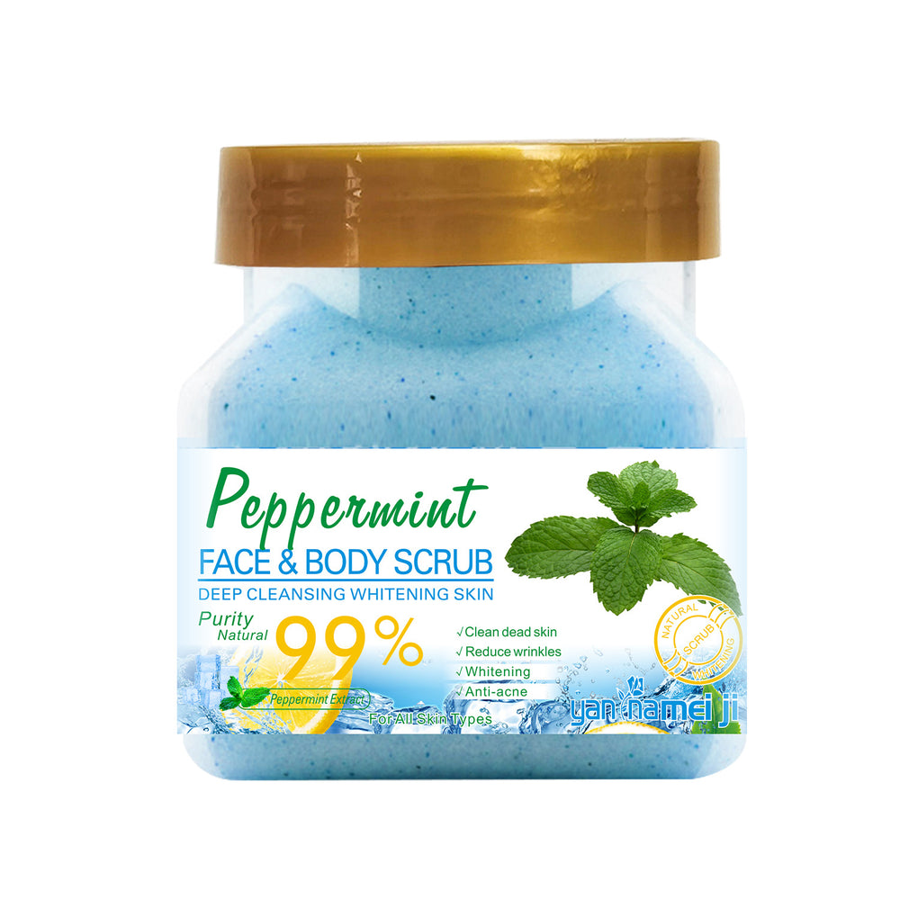 square bottle rice scrub to remove dead skin, clean fruit scrub to remove chicken skin, rose exfoliating cream 350g