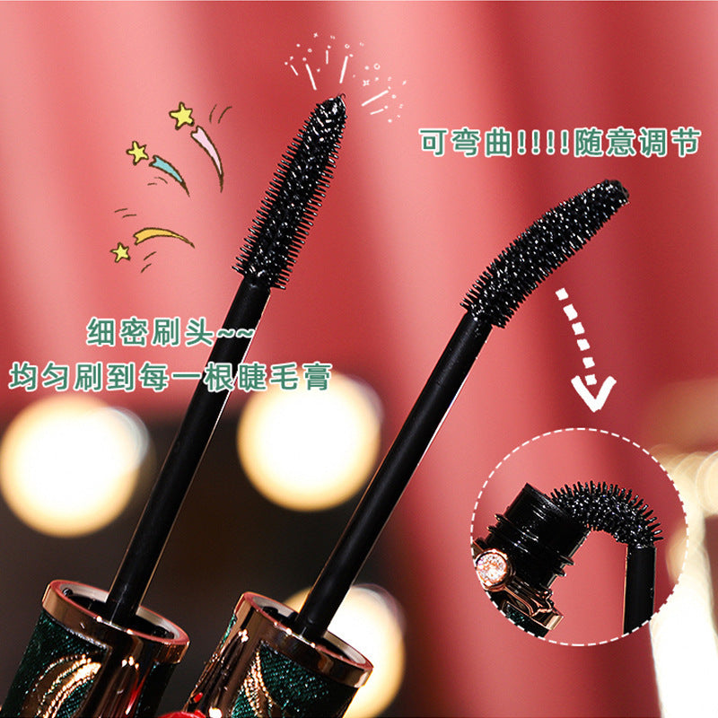 Hojo peacock feather curling mascara - volumizing, lengthening, defined lashes, long-lasting, waterproof, smudge-proof