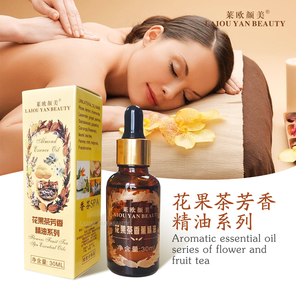 floral and fruit tea aromatic essential oil, moisturizing and repairing essential oil, body and facial spa care, massage essential oil