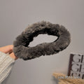 Cloud stuffed hair clip for women, back of head, hair clip, fall and winter coffee color, large shark clip, headwear, elegant hairpin