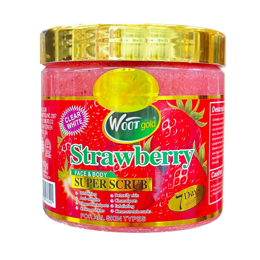 strawberry scrub bath wet salt exfoliating cleansing mud bath strawberry scrub 650g foreign trade wholesale