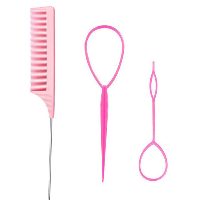 Hair braiding needle, hair braider, hair curler, 8-piece set, hair styling hair accessories, hairdressing tools, fishbone braid, steel needle comb