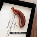 Ankola red casualclassynew arrival bright banana horizontal clip one-word clip elegant half-tied hair clip twist clip