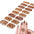 Zhengxiang custom gel nail stickers - european & american leopard print, chasing light cat eye, sparkling uv light, semi-cured nail art stickers, waterproof