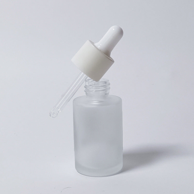 Ready-to-ship cosmetic glass bottles and packaging materials: 30ml essential oil bottles, dropper essential oil dispensing bottles, and serum/essence glass bottles