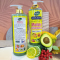 double fruit shower gel with long-lasting fragrance molato scrub shower gel cleans, moisturizes, brightens and removes blackness