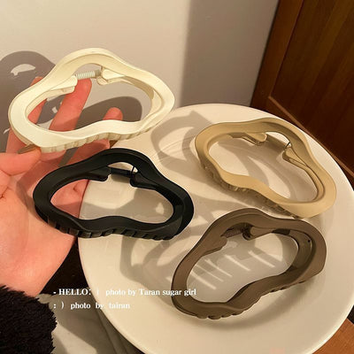 Casual frosted cloud gripper large women's new arrival hair clip on the back of the head shark clip elegant hairpin classy headwear