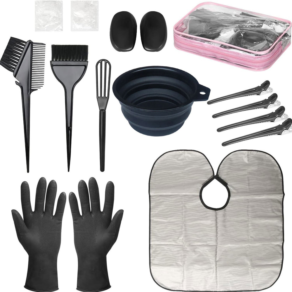 14-piece hair dyeing tool set, baking oil shawl, hair care shawl, hairdressing tools, perm and hair dyeing